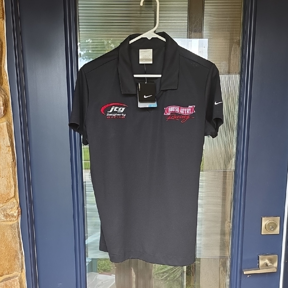 Nike Black Polo with Red Embroidery